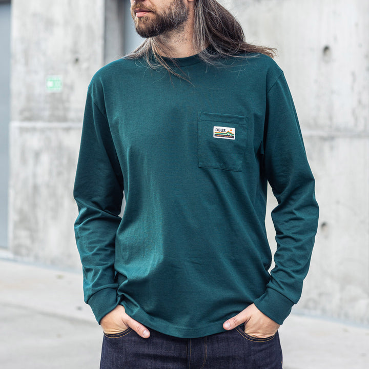 Deus Ex Machina - green - Long sleeve with pocket