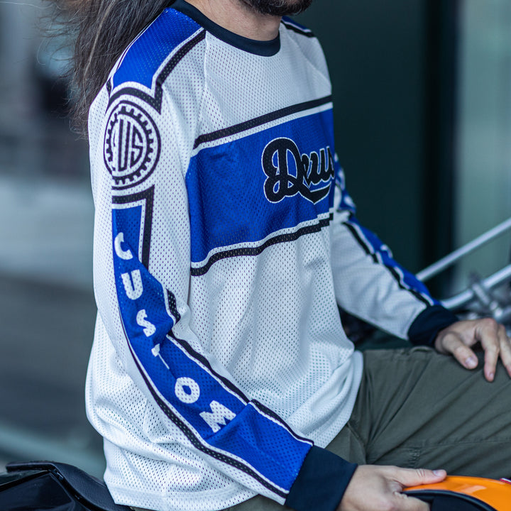 DEUS EX MACHINA - THE BEAT WHITE - MOTO JERSEY