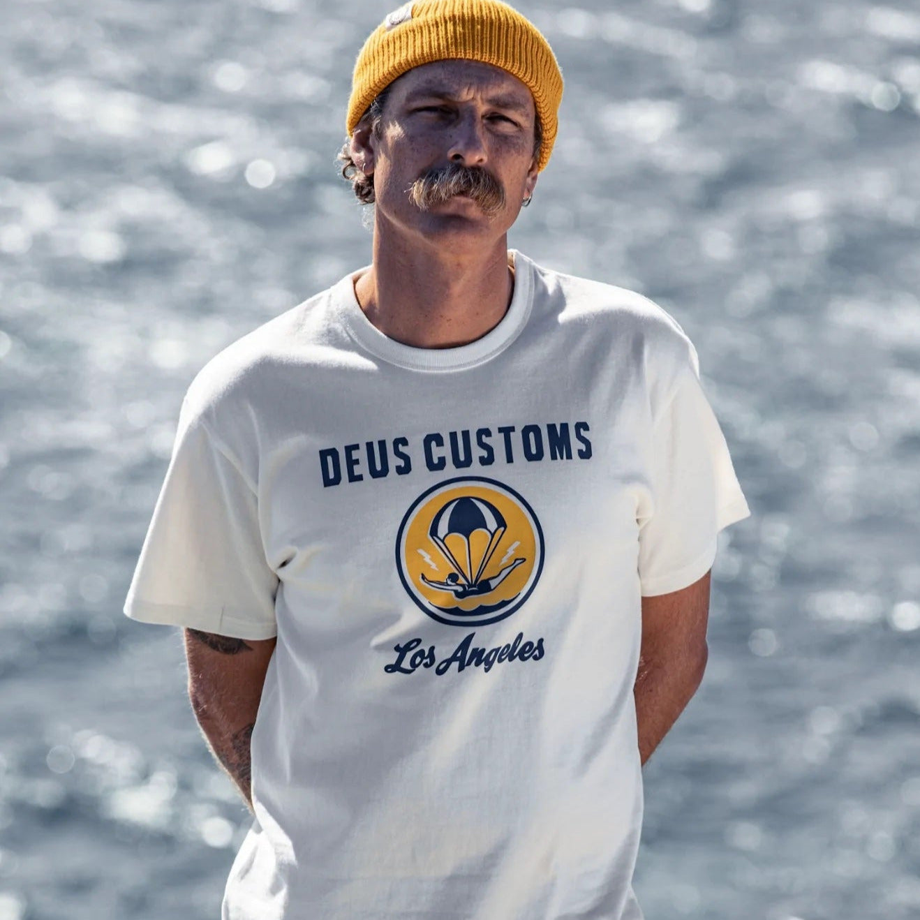 Deus Ex Machina - Plymouth Tee - VINTAGE WHITE