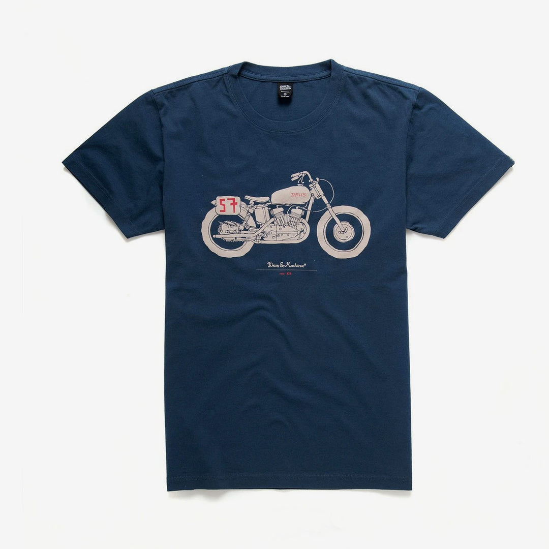 DEUS EX MACHINA - T-Shirt - Navy - Motorcycle #1