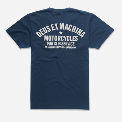 DEUS EX MACHINA - T-Shirt - Navy - Motorcycle #1
