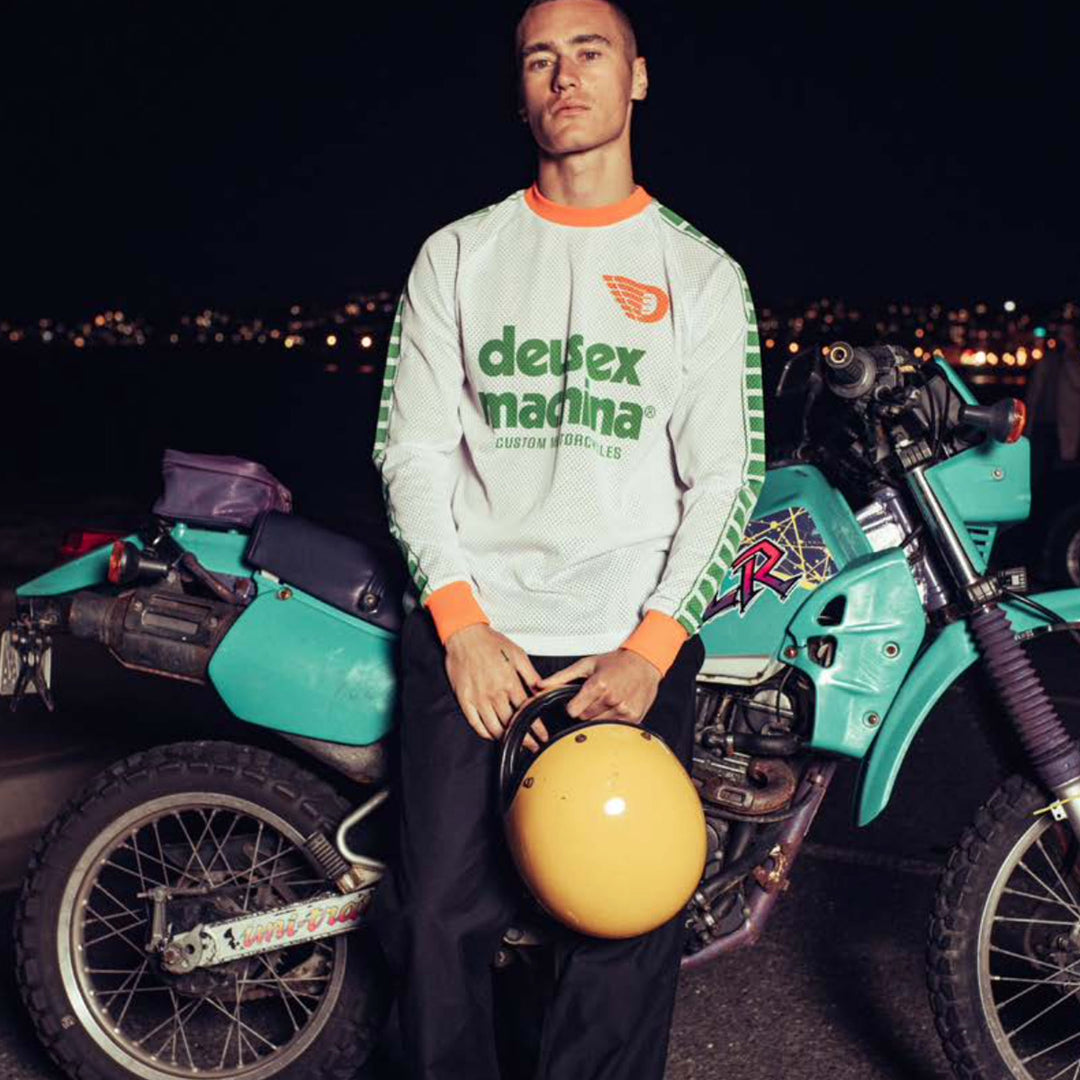 DEUS EX MACHINA - Ventura Moto Jersey - Green Combo