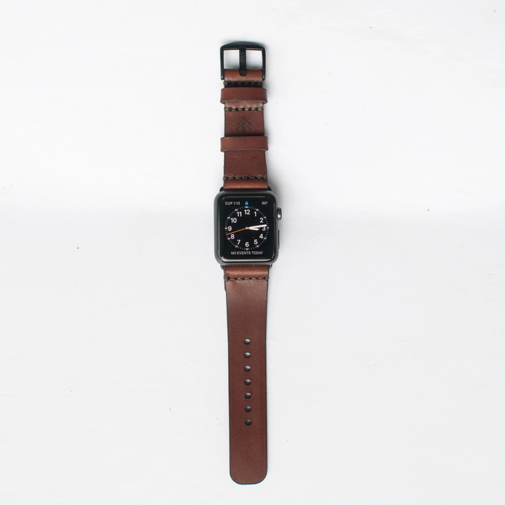 BEXAR GOODS - Watch strap for Apple Watch (large frame) - dark brown