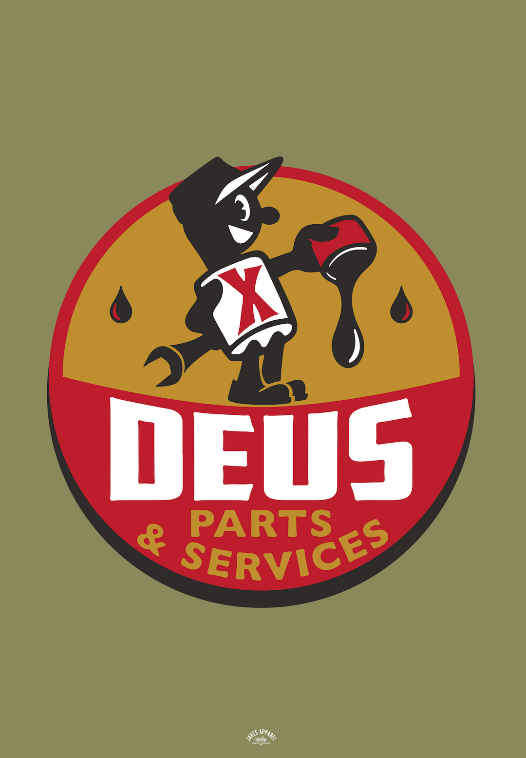 Poster 35x50 cm - DEUS"parts & services"