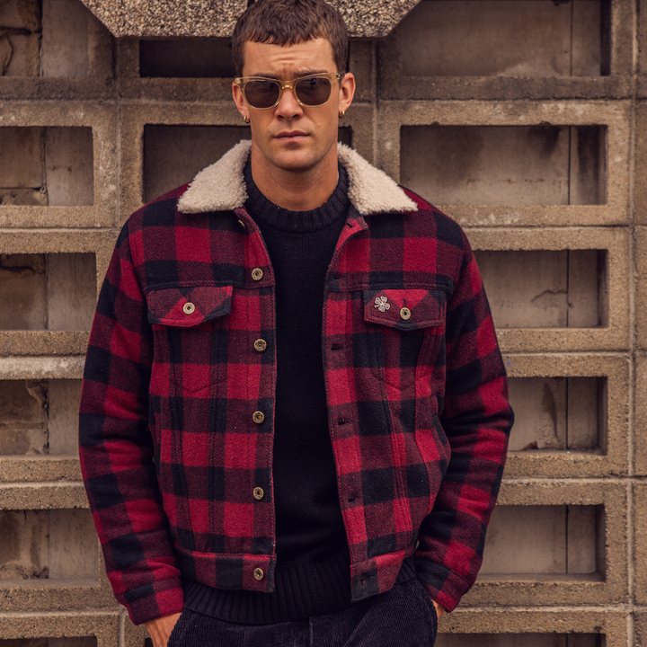 DEUS EX MACHINA - Mikey Plaid Trucker - Red