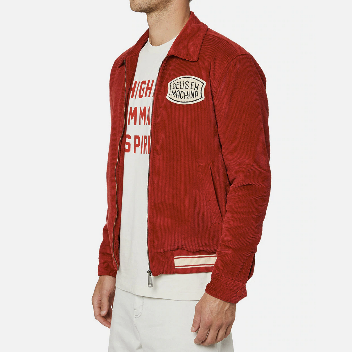 DEUS EX MACHINA - Lennon Cord Bomber - Ribbon Red 2