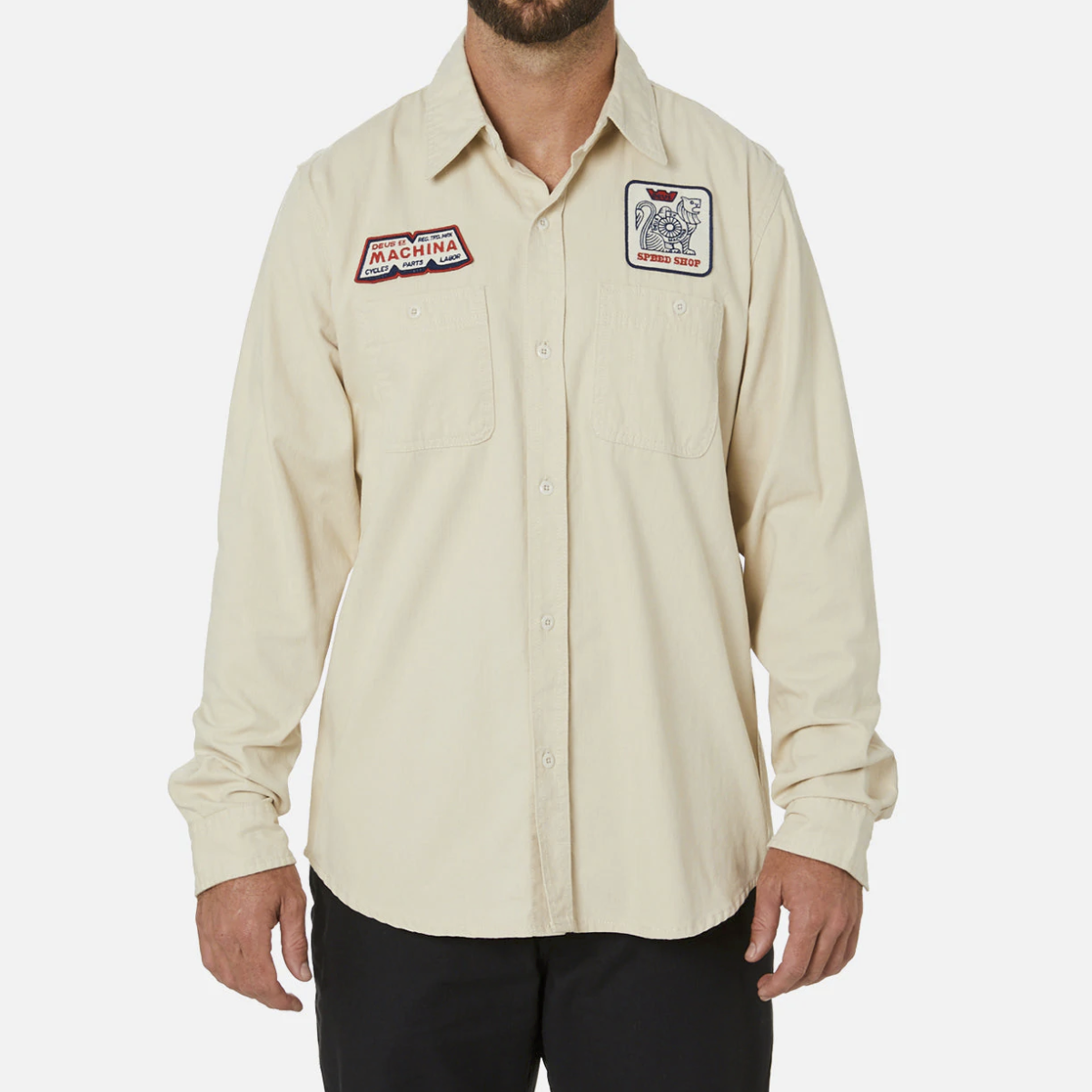 DEUS EX MACHINA - Speed Shop Shirt - Dirty White