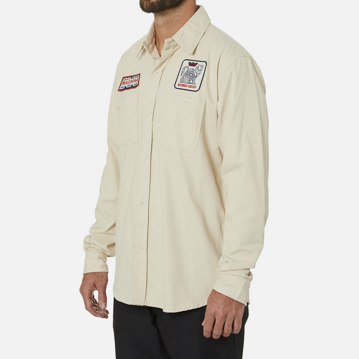 DEUS EX MACHINA - Speed Shop Shirt - Dirty White