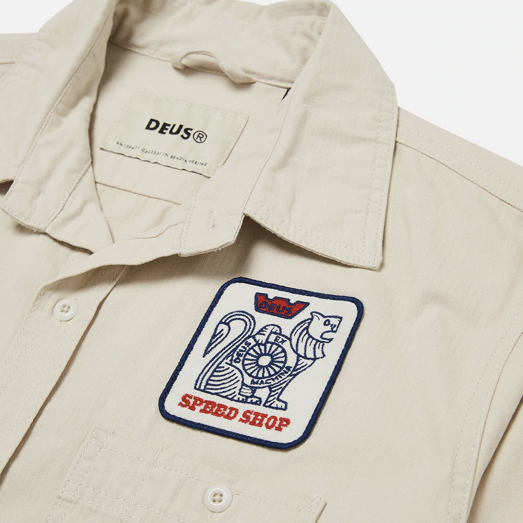 DEUS EX MACHINA - Speed Shop Shirt - Dirty White