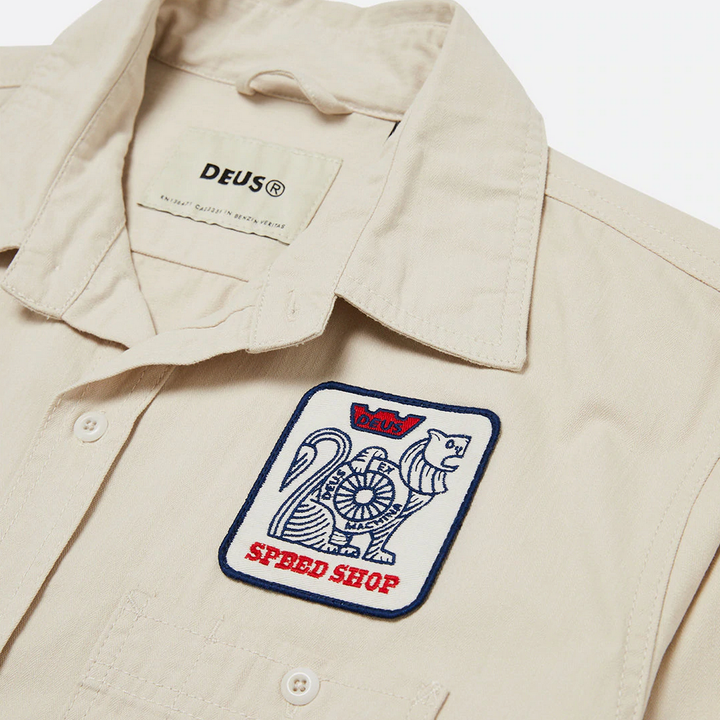 DEUS EX MACHINA - Speed Shop Shirt - Dirty White