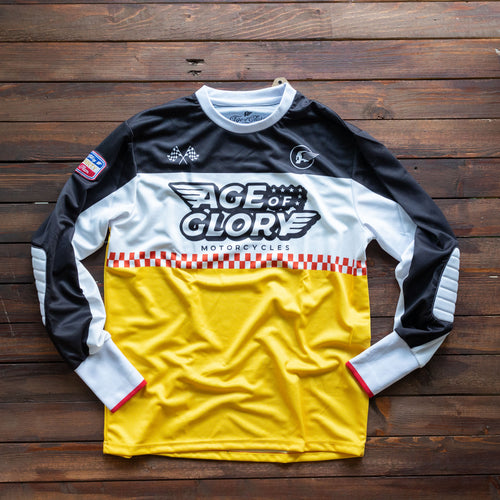 Age of Glory - Wings Mesh Jersey Yellow White Black