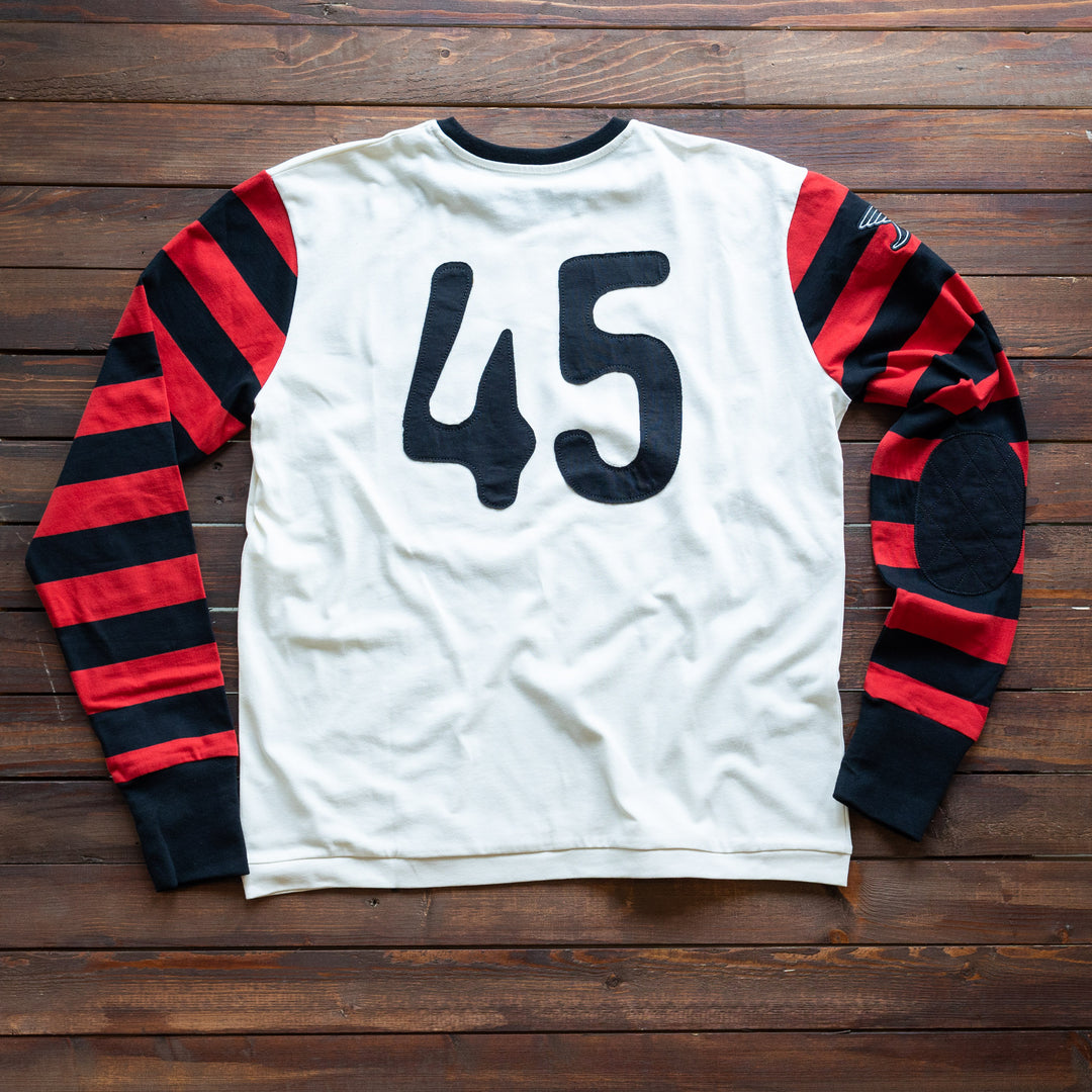 Age of Glory -  Rød/sort Team Stripes LS Tee