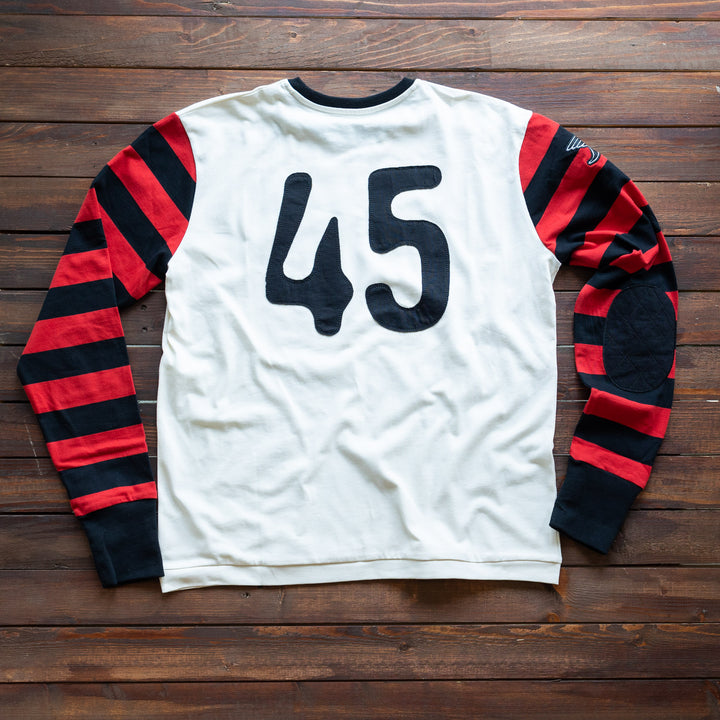 Age of Glory -  Rød/sort Team Stripes LS Tee