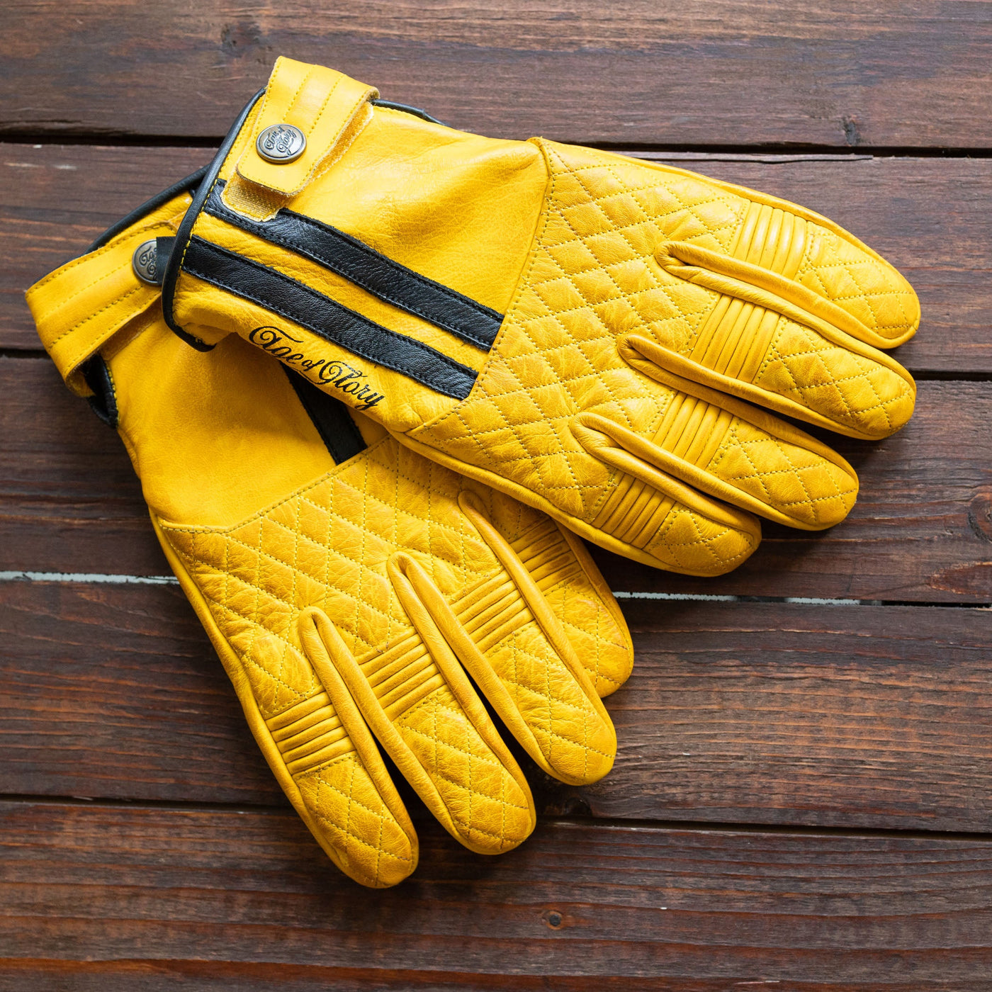 Age of Glory - Handsker - Gul/Sort - Miles Leather Gloves