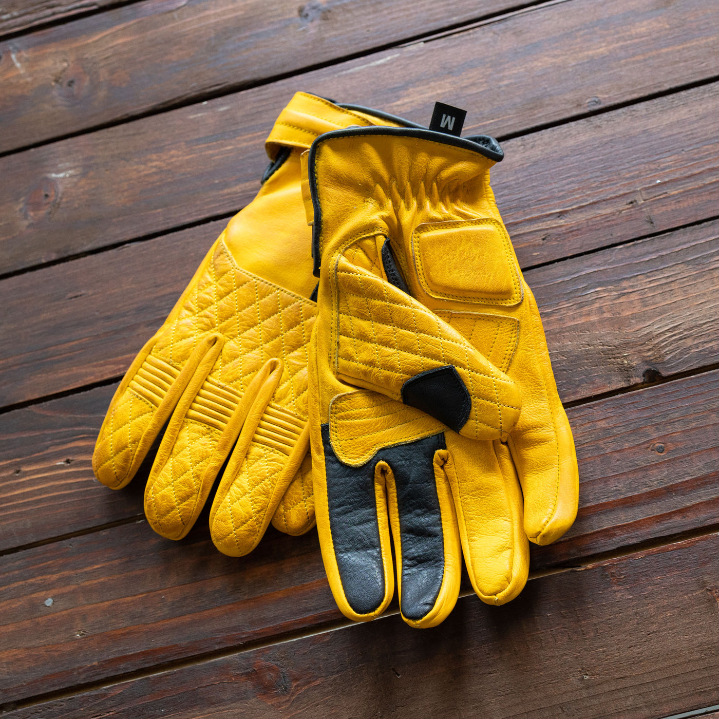 Age of Glory - Gloves - Yellow/Black - Miles Leather Gloves