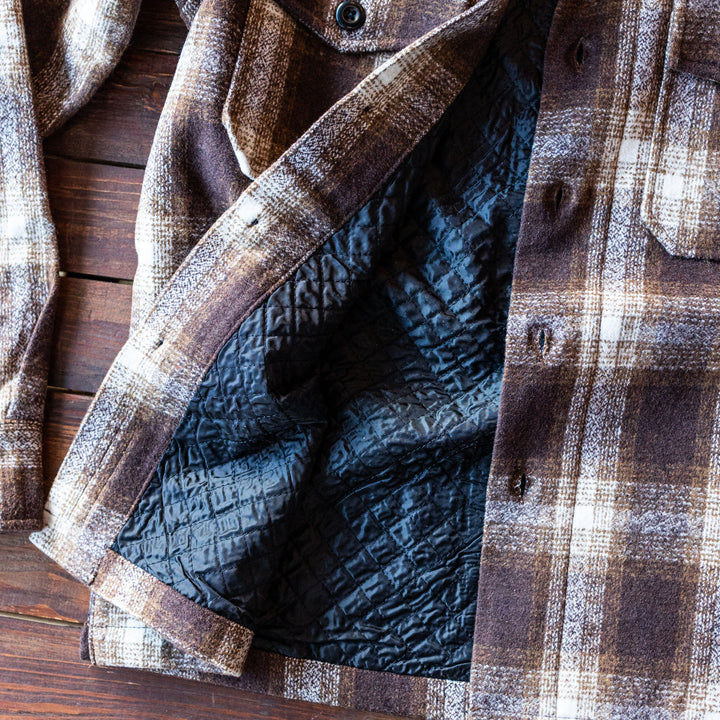 DEUS EX MACHINA - WOOL CHECK SHIRT - Brown Plaid
