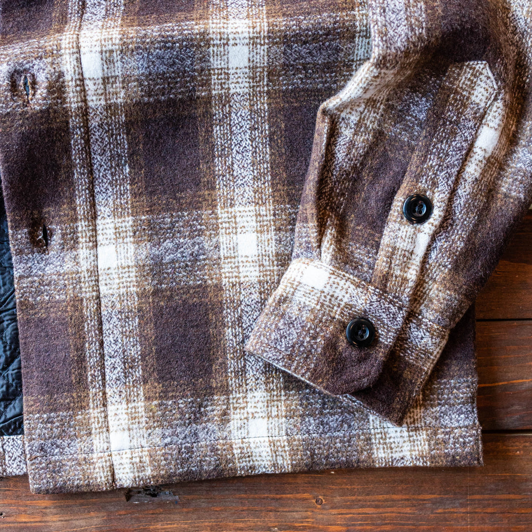 DEUS EX MACHINA - WOOL CHECK SHIRT - Brown Plaid