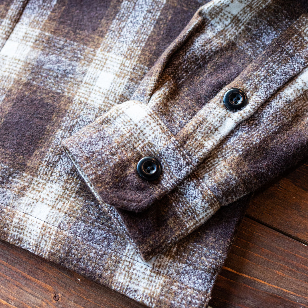 DEUS EX MACHINA - WOOL CHECK SHIRT - Brown Plaid