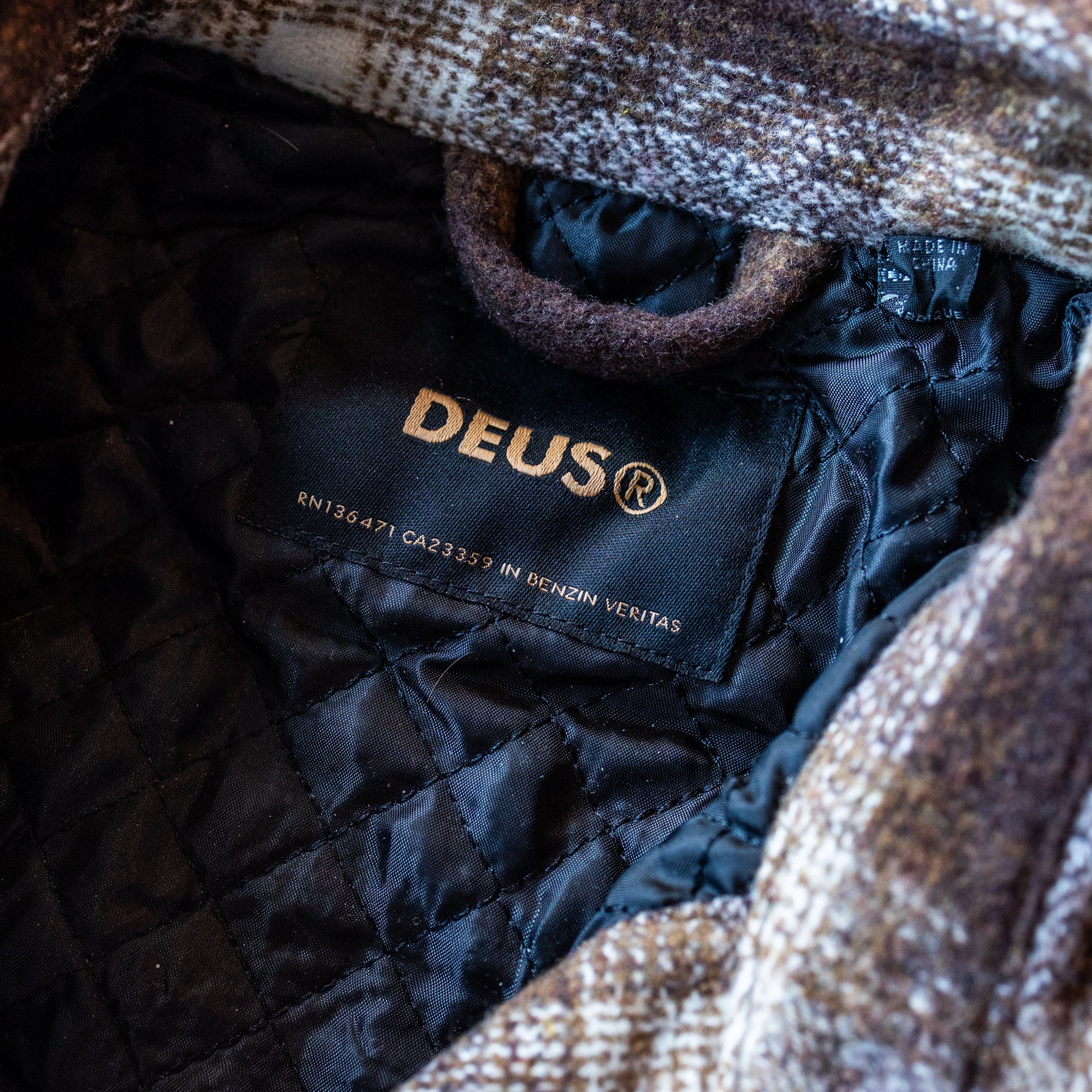 DEUS EX MACHINA - WOOL CHECK SHIRT - Brown Plaid