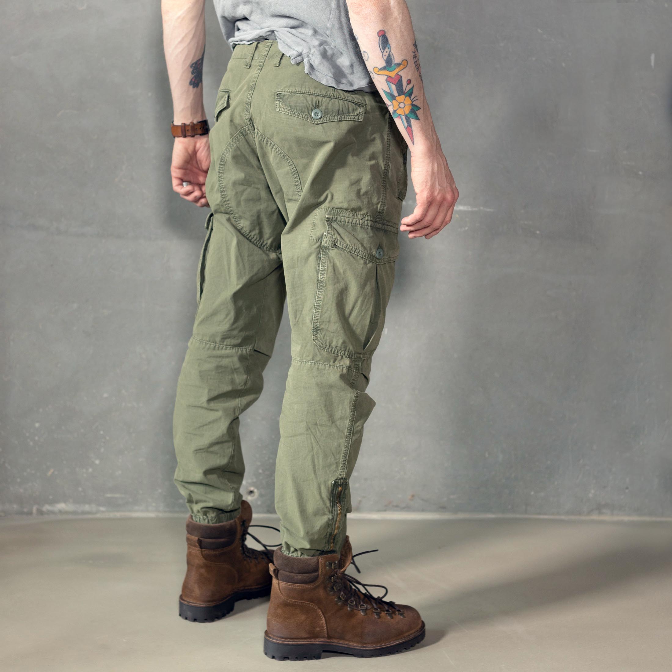 CHESAPEAKE'S - AVIATOR Cargo Pants - BROKE - Green