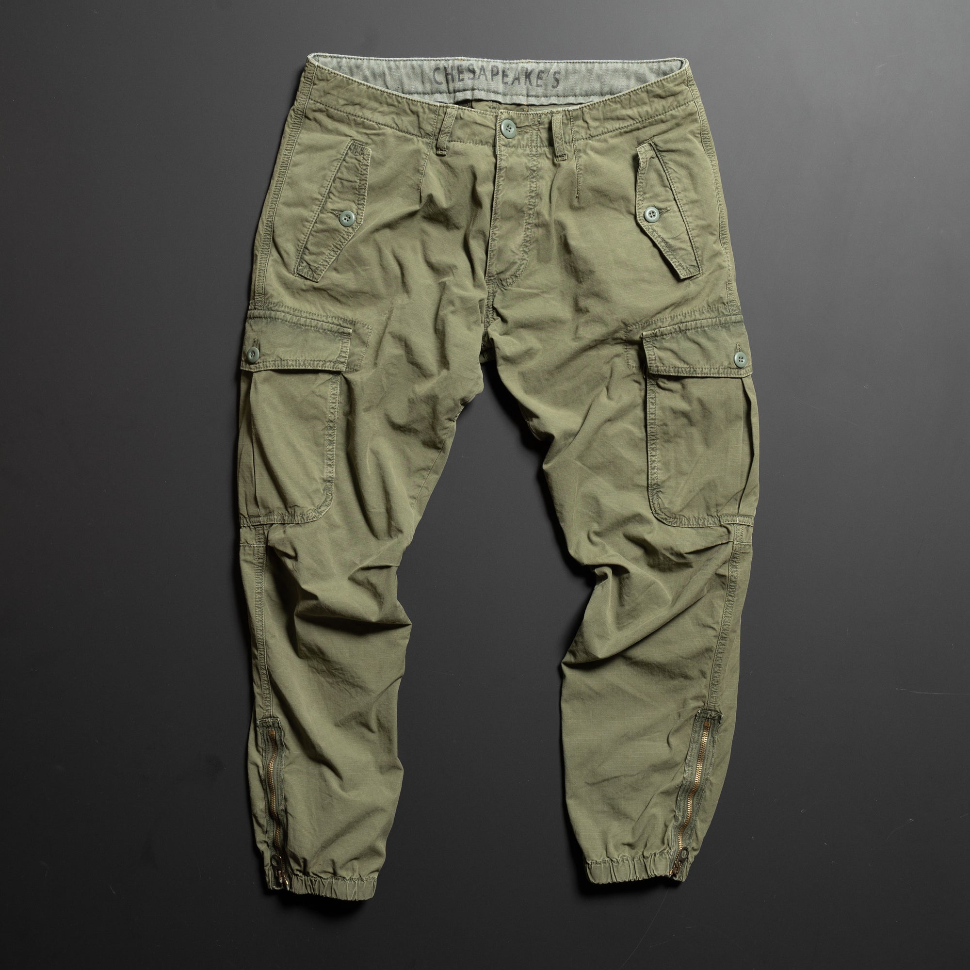 CHESAPEAKE'S - AVIATOR Cargo Pants - BROKE - Green
