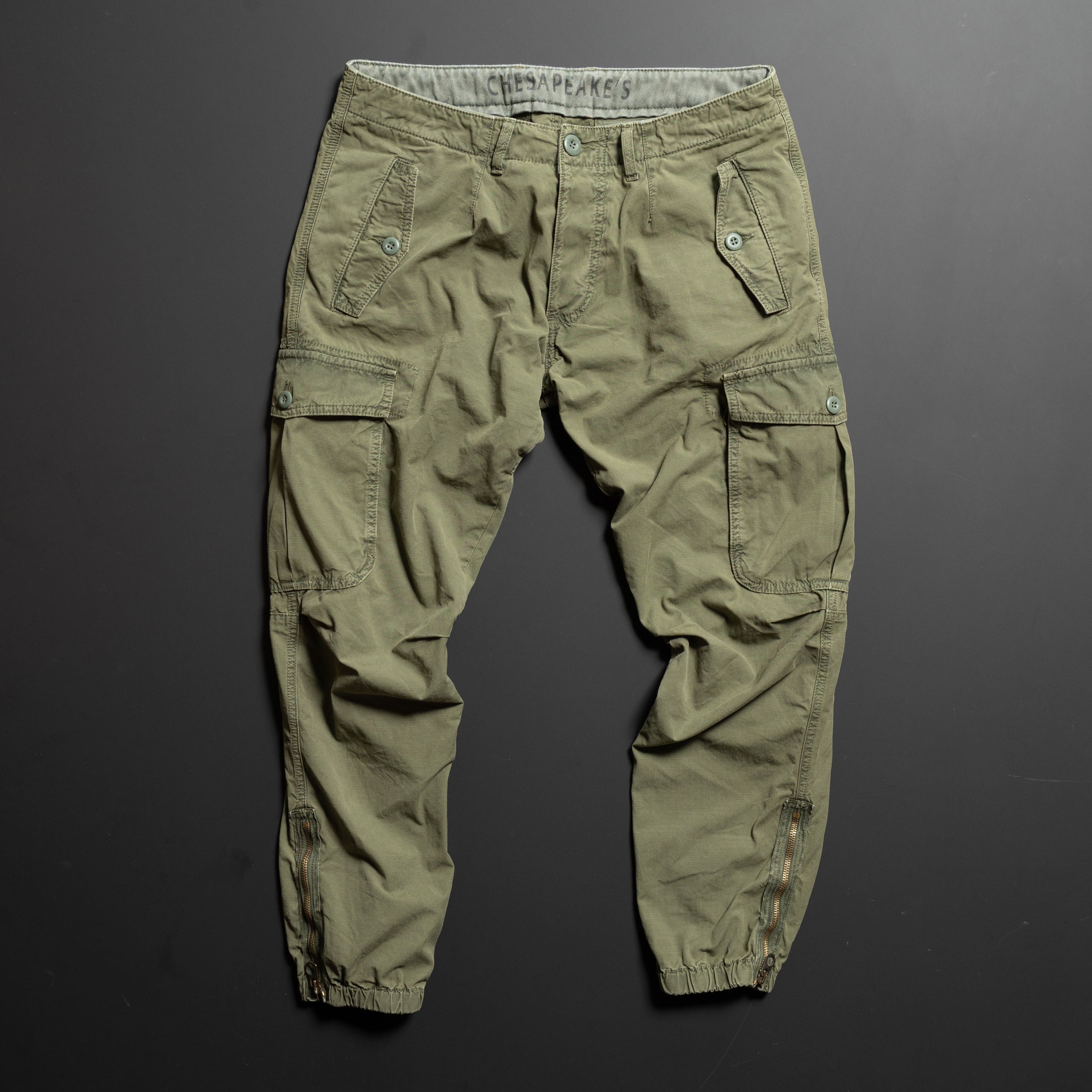 CHESAPEAKE'S - AVIATOR Cargo Pants - BROKE - Green