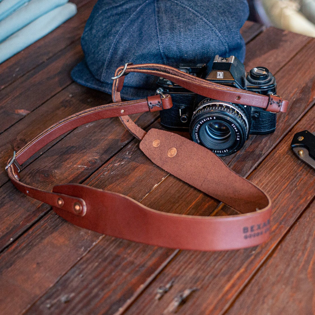 BEXAR GOODS - Camera strap - dark leather