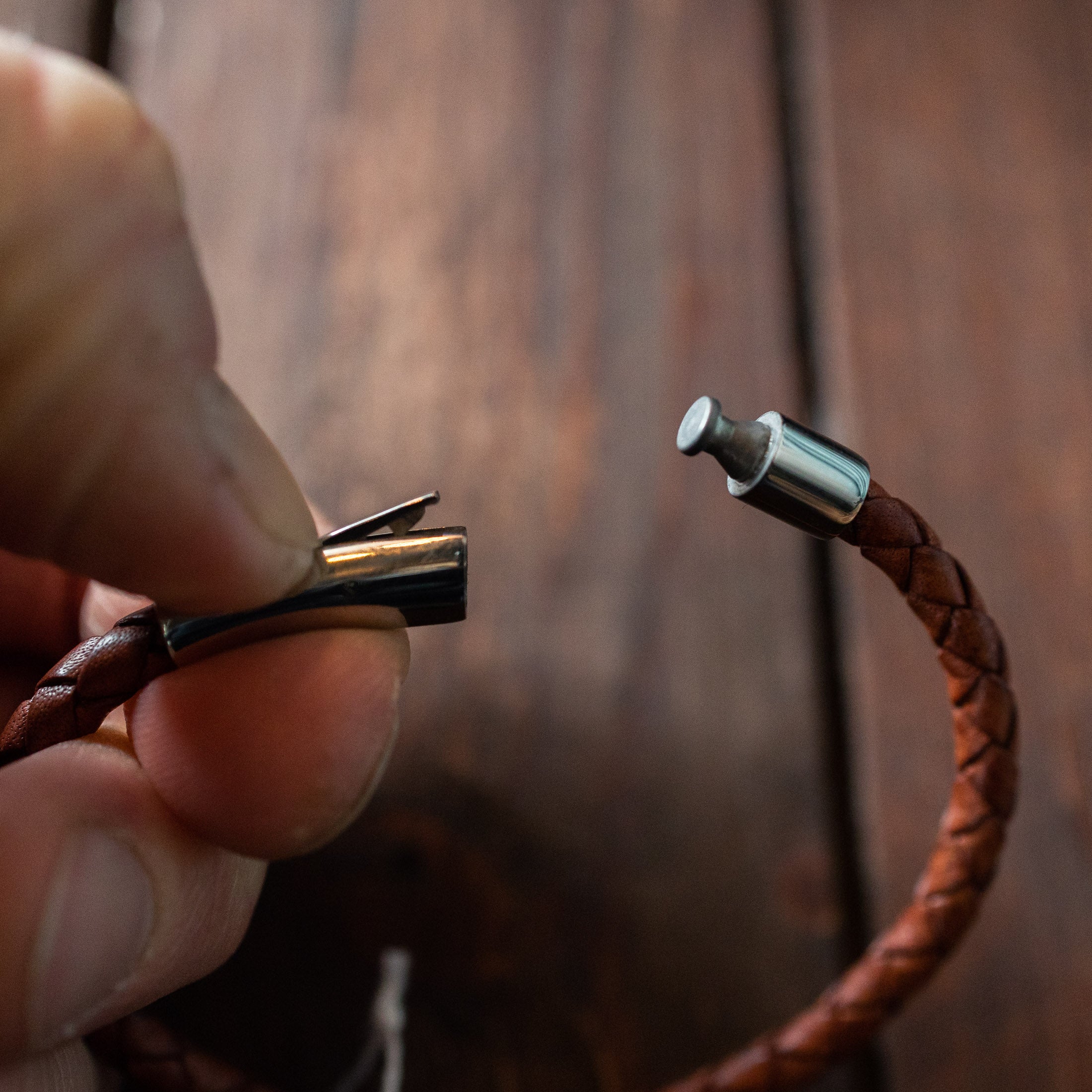 Black Pearl Creations - Bracelet - Terracotta Leather
