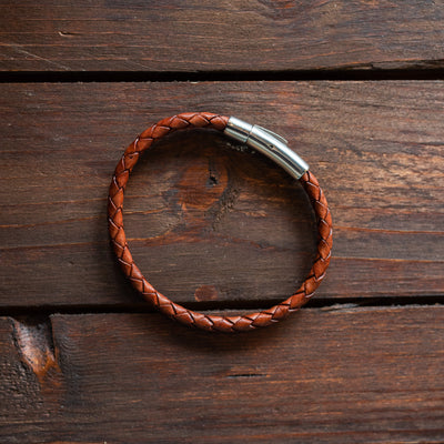 Black Pearl Creations - Armbånd - Terracotta Leather