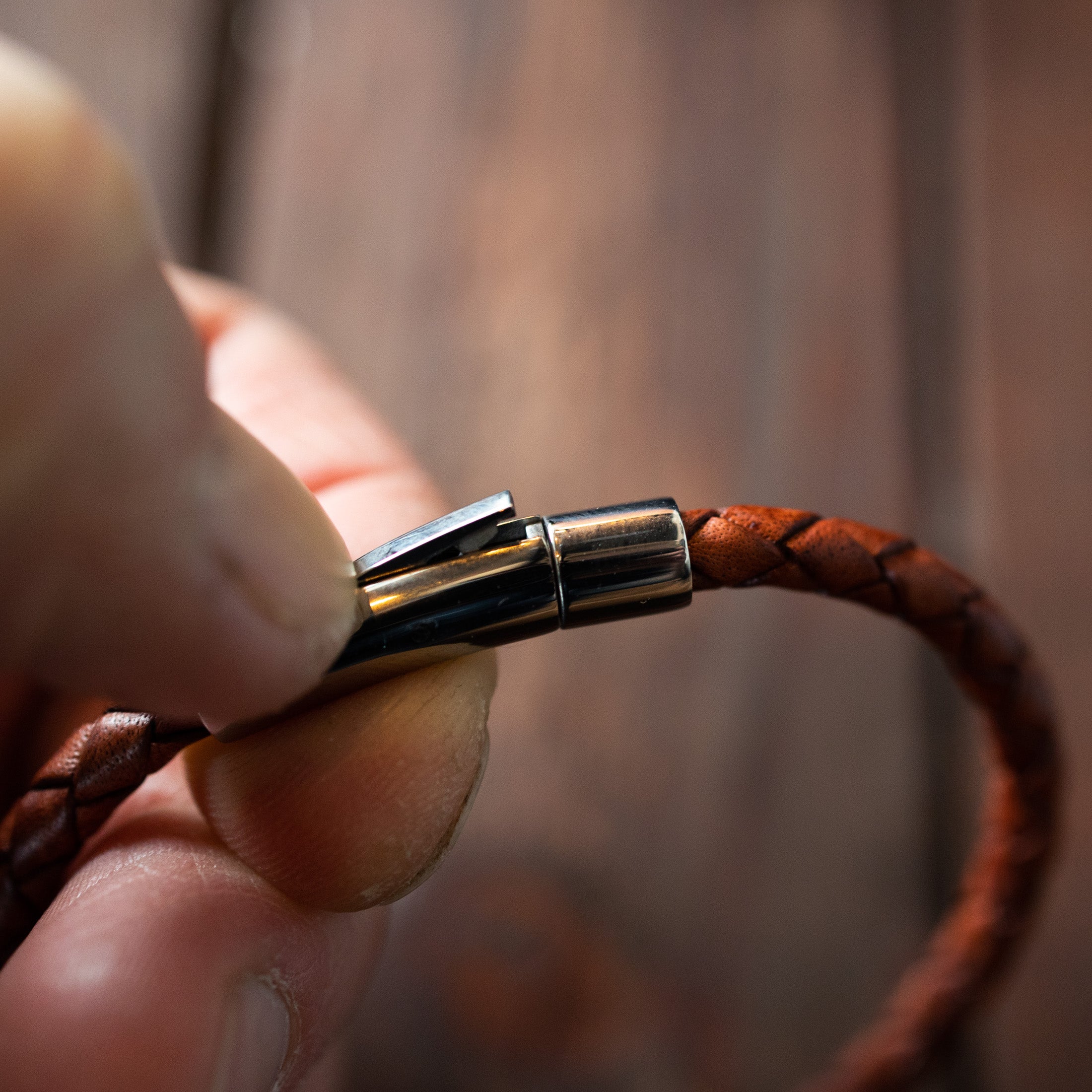 Black Pearl Creations - Bracelet - Terracotta Leather