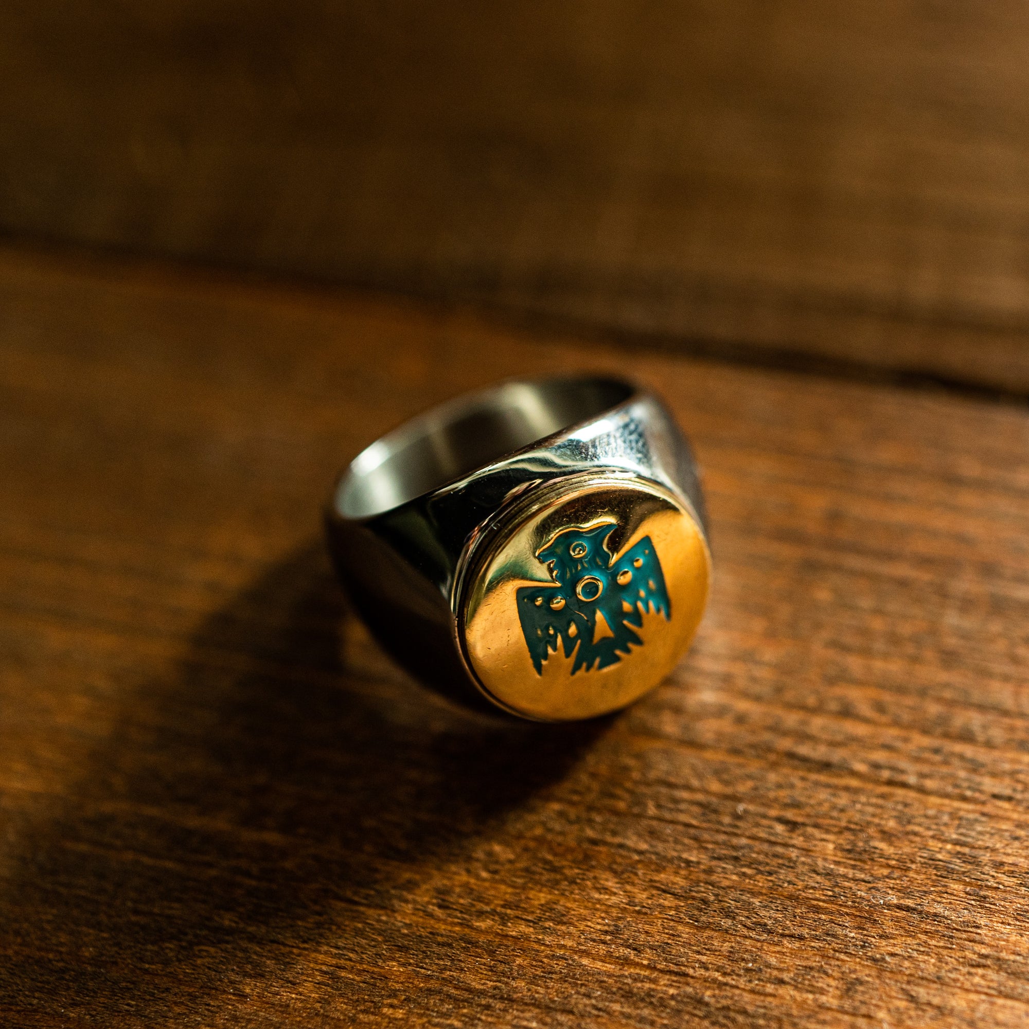 Ring - Aztec Bird - Brass/Stainless steel