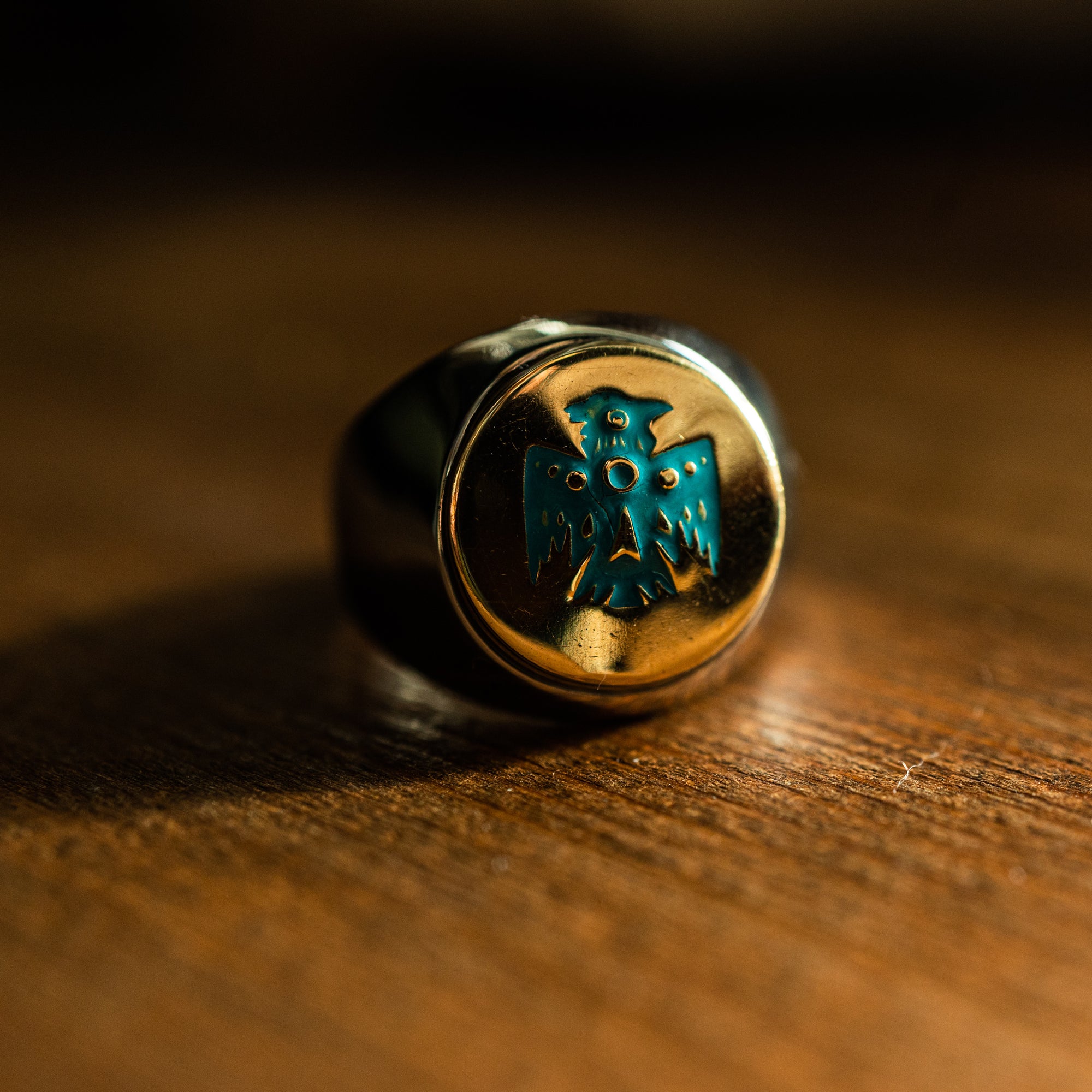 Ring - Aztec Bird - Brass/Stainless steel