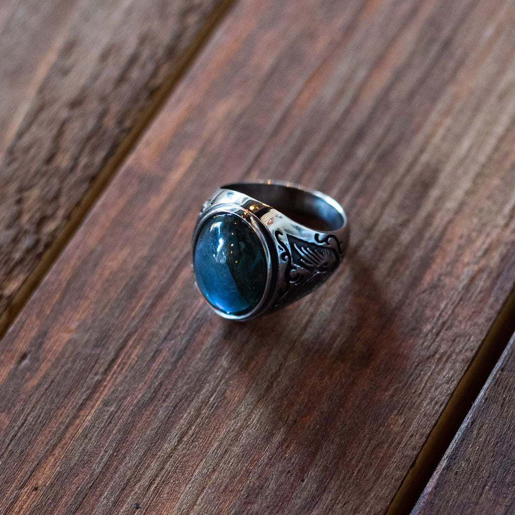 Ring - Bull-Eye - Aventurine - BLUE