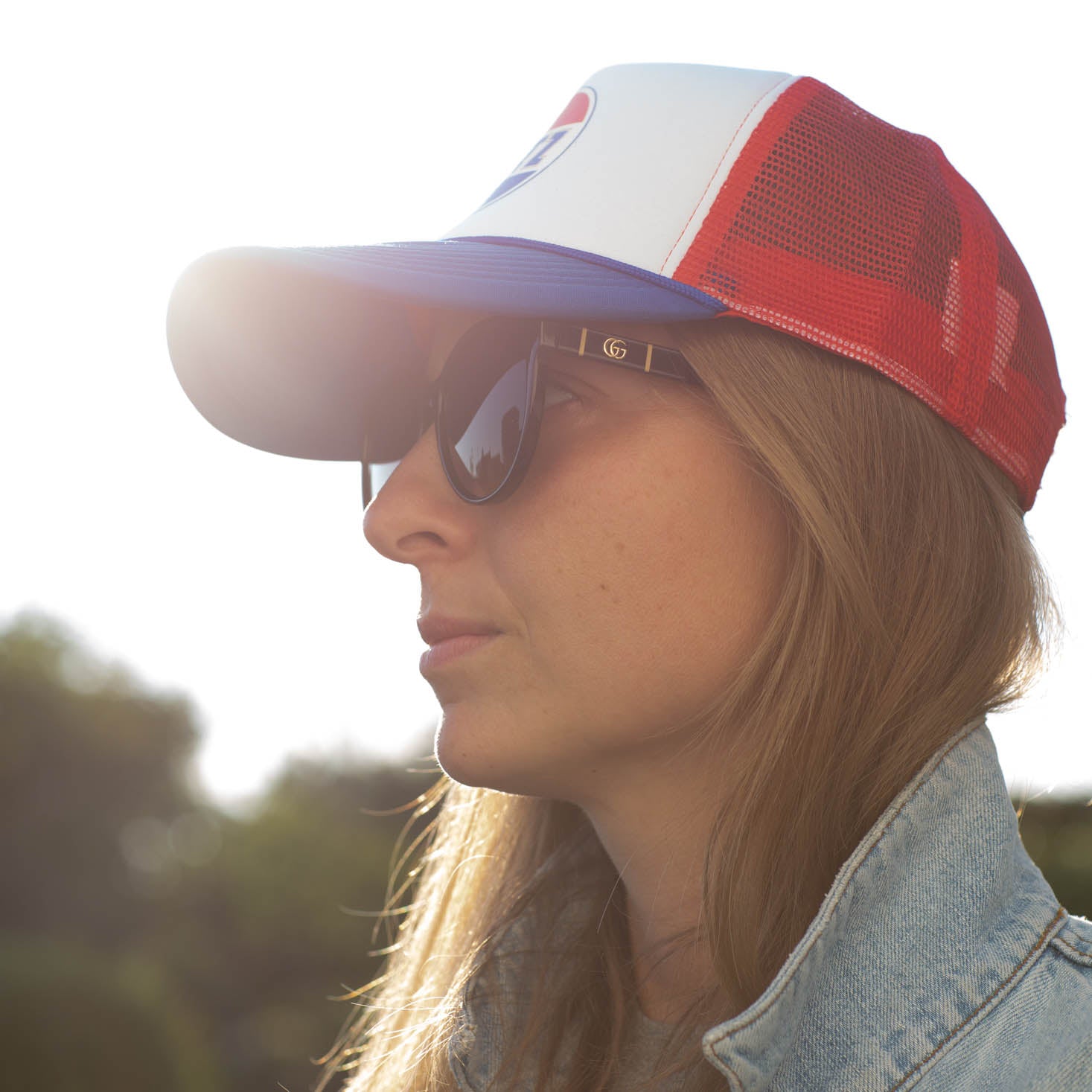BLITZ MOTORCYCLES - Trucker cap"The Tricolore"PEPSI logo - blue white red