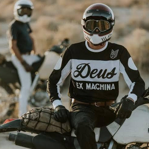 DEUS EX MACHINA - Black/White - Saber Moto Jersey