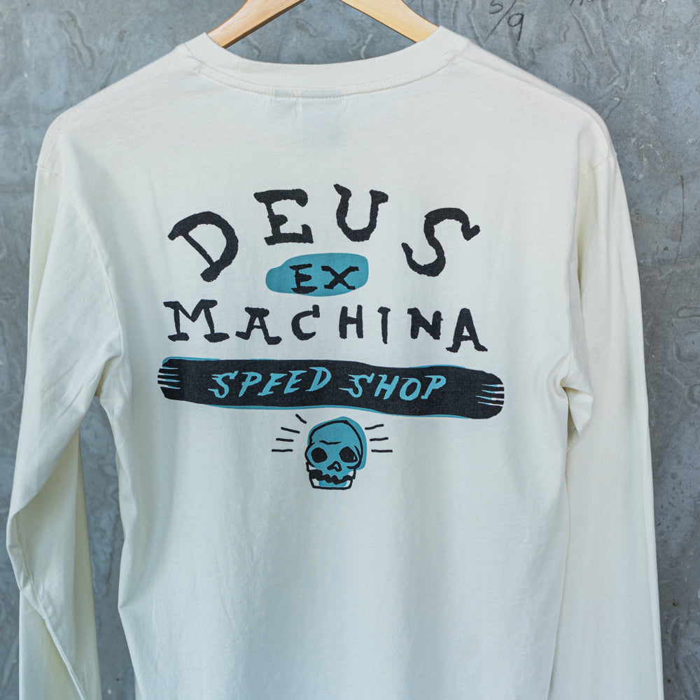 Deus Ex Machina - long sleeve SPEEDSHOP - Off-white