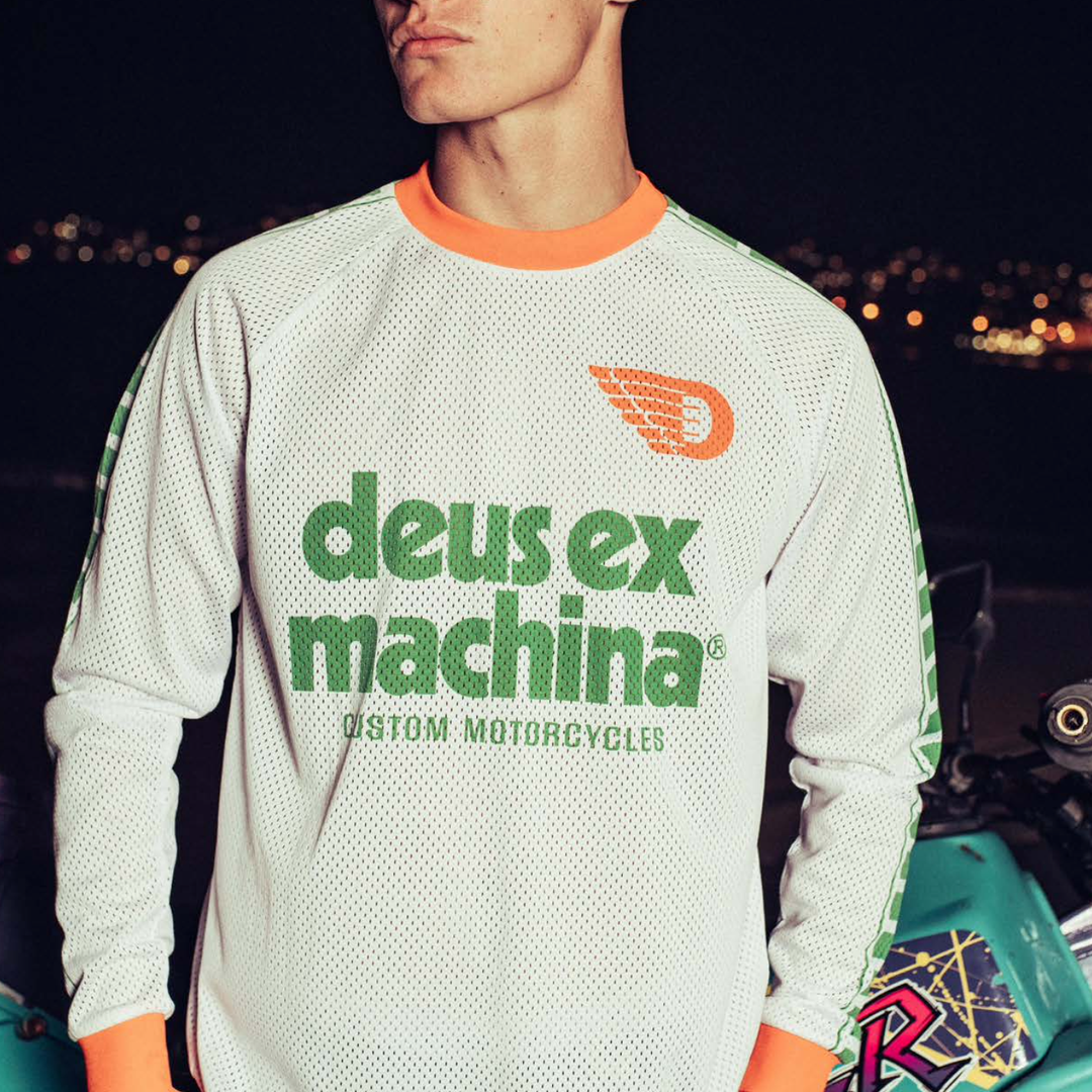 DEUS EX MACHINA - Ventura Moto Jersey - Green Combo