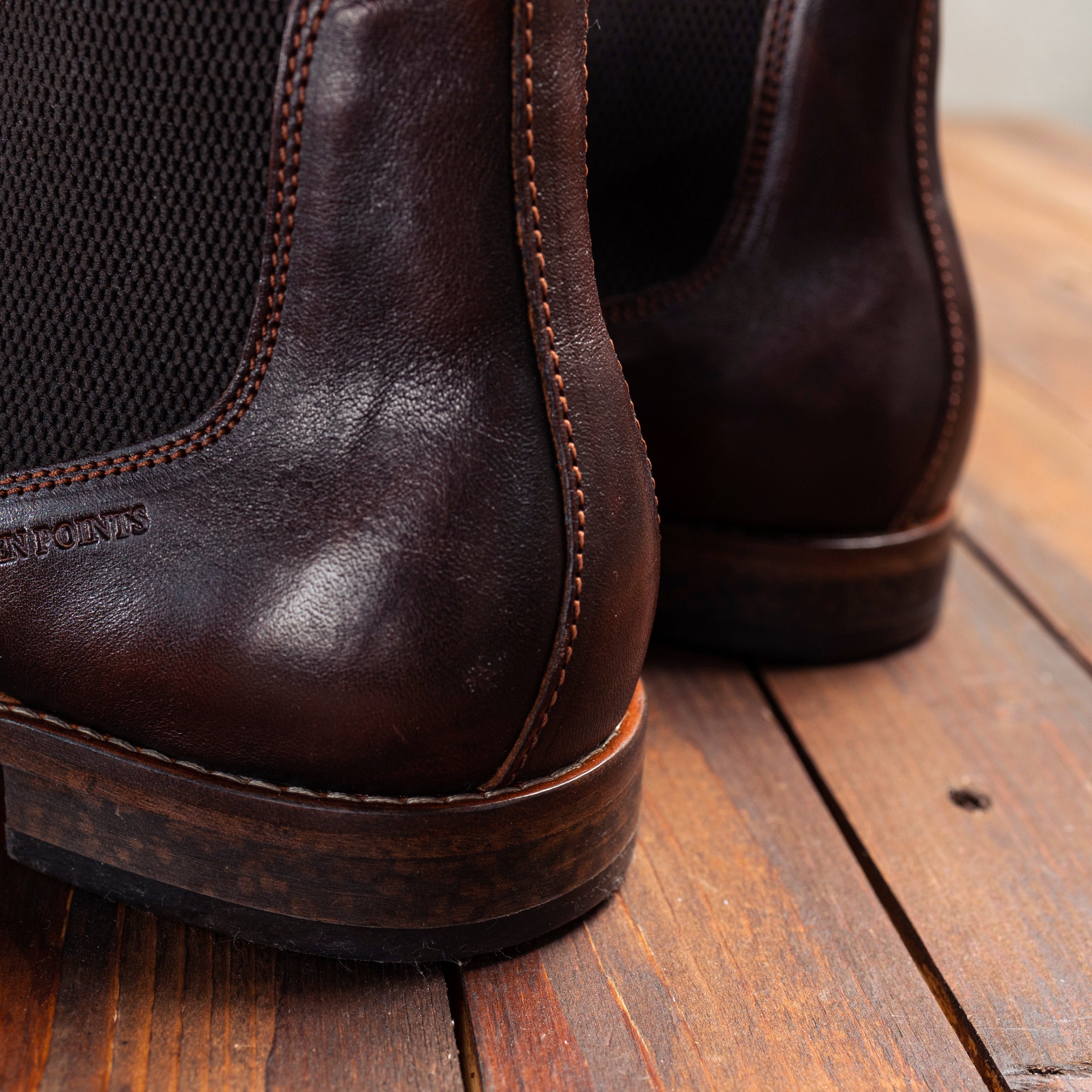 TEN POINTS - Chelsea boots - New Mercury - Mørk Brun læder