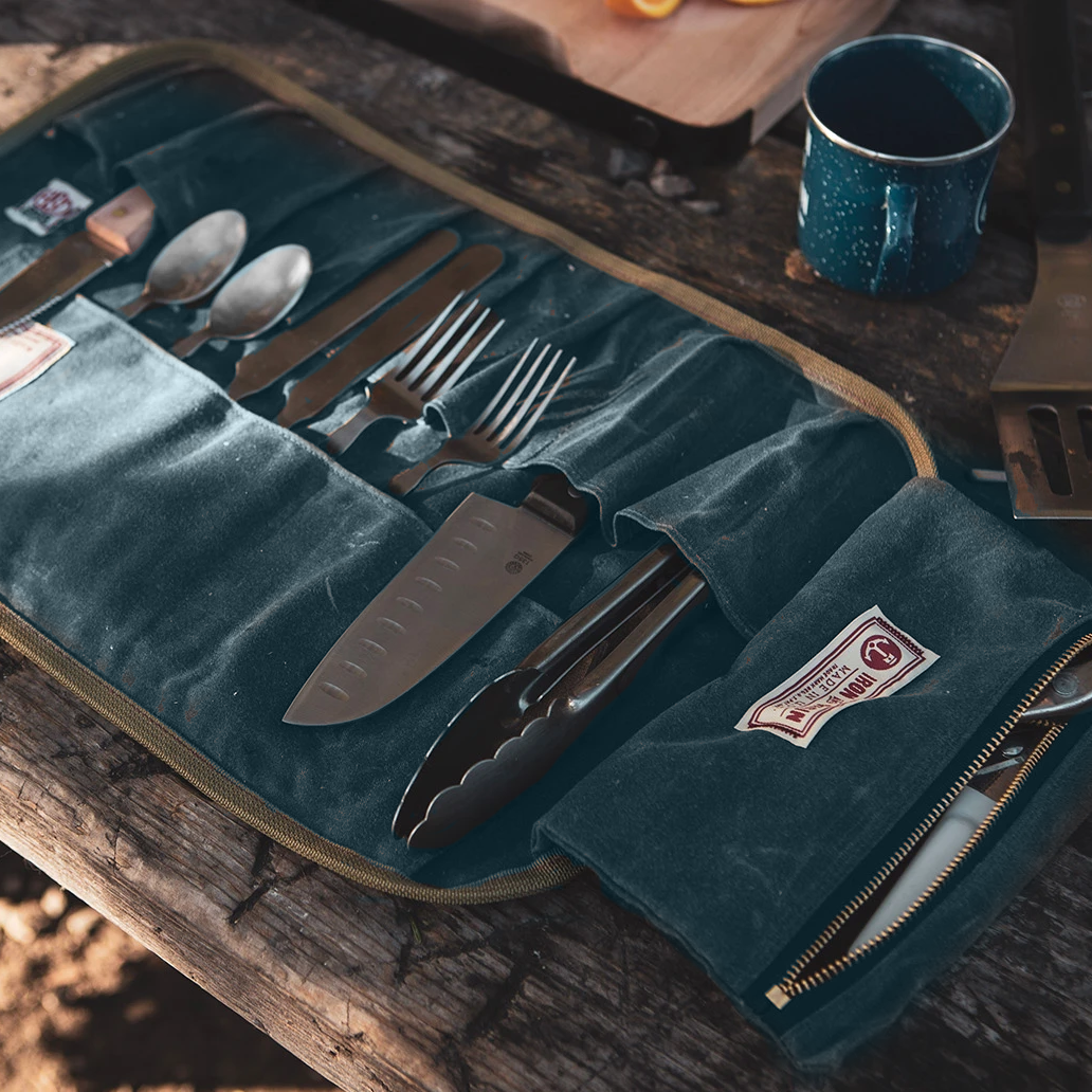 Iron & Resin - Værktøjswrap - Toolroll - Blå/grå