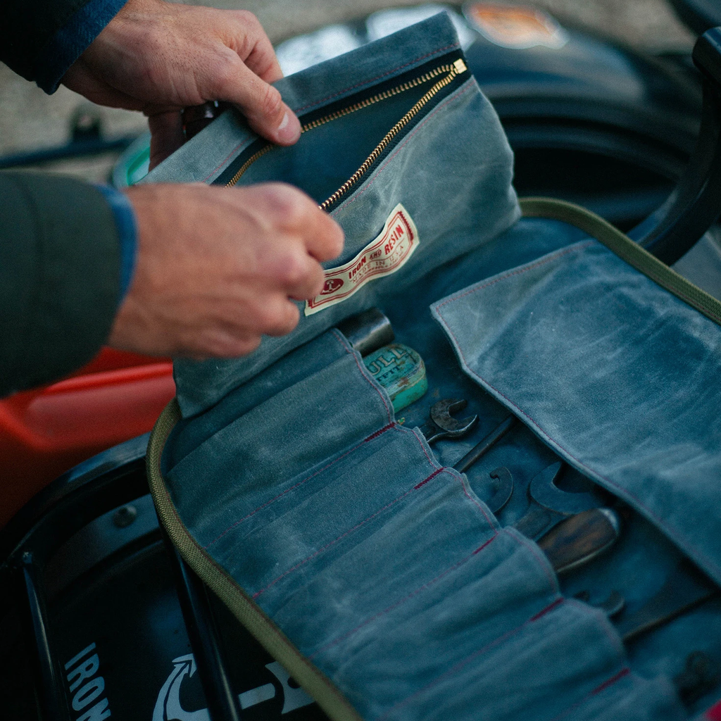 Iron & Resin - Tool wrap - Toolroll - Blue/grey