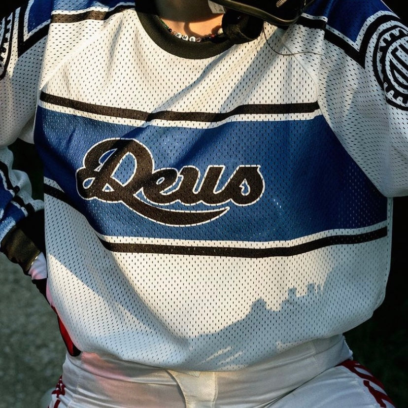 DEUS EX MACHINA - THE BEAT WHITE - MOTO JERSEY