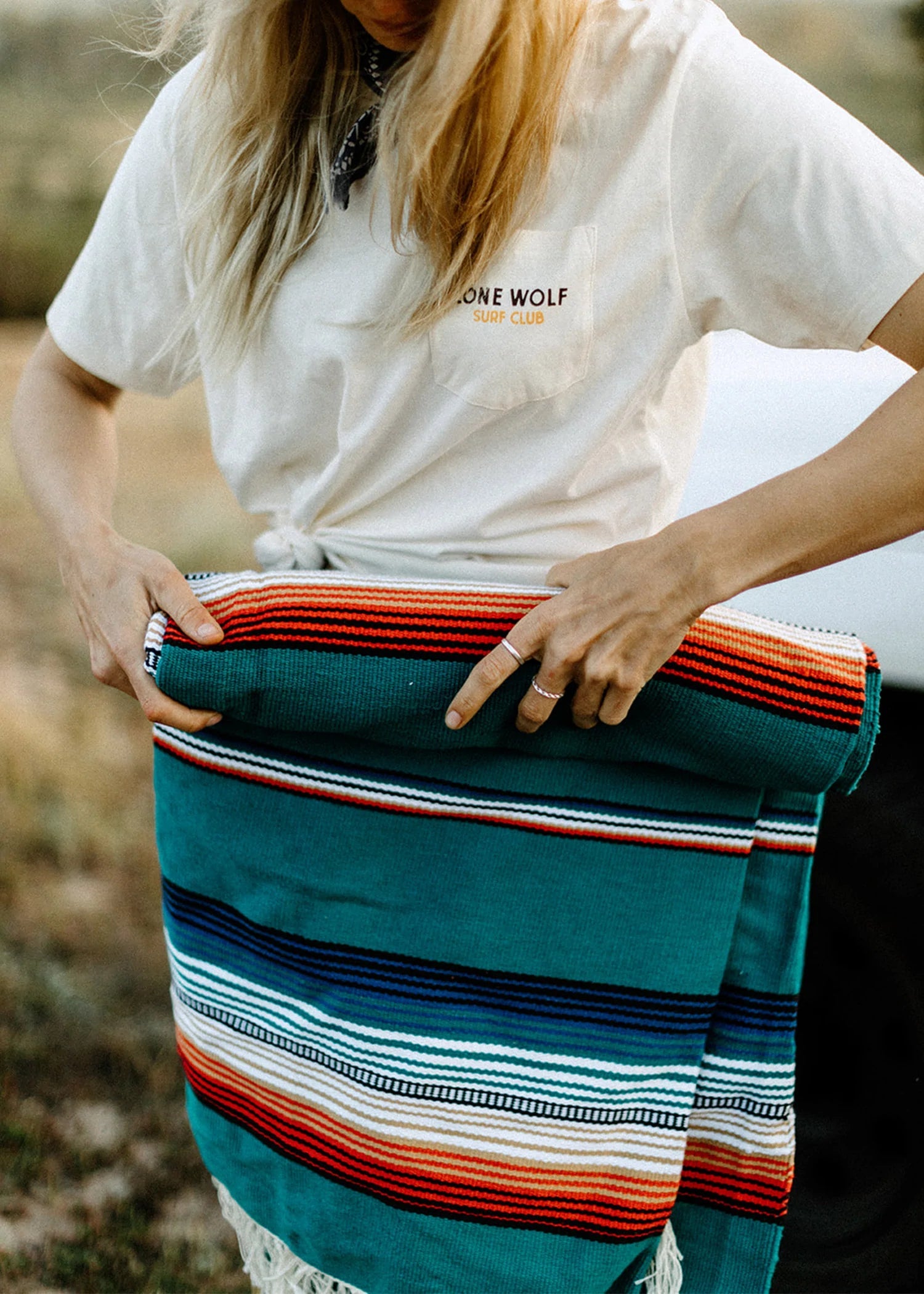 Iron & Resin - Del Sol Blanket - AQUA