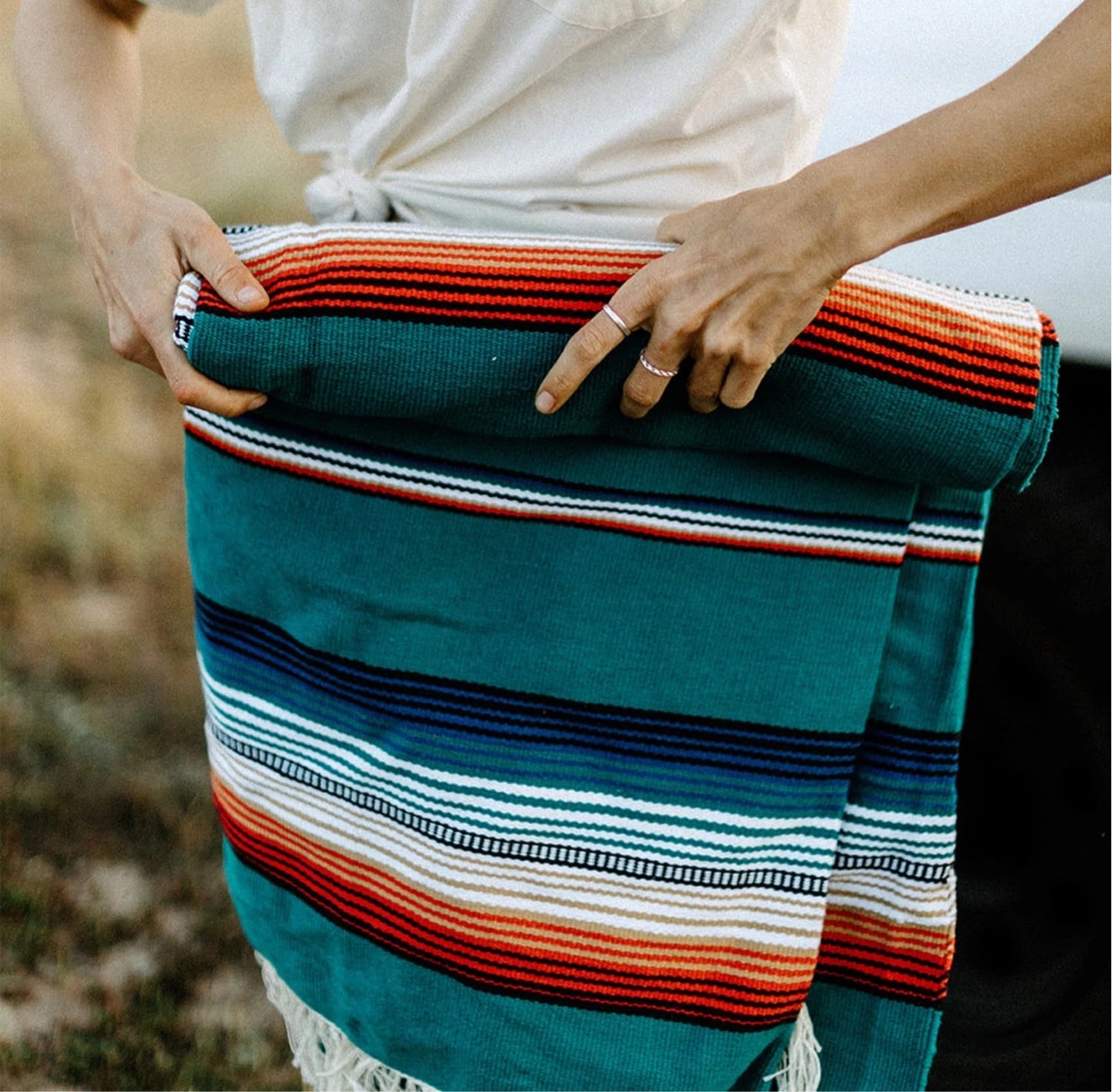 Iron & Resin - Del Sol Blanket - AQUA