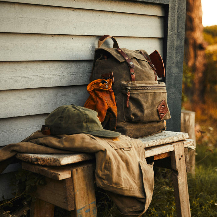 BRADLEY MOUNTAIN - Muir Pack - Backpack - Green -"Field tan"