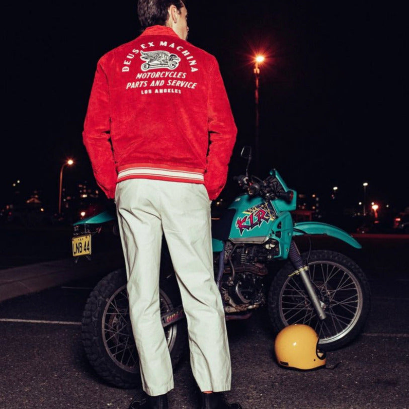 DEUS EX MACHINA - Lennon Cord Bomber - Ribbon Red 2