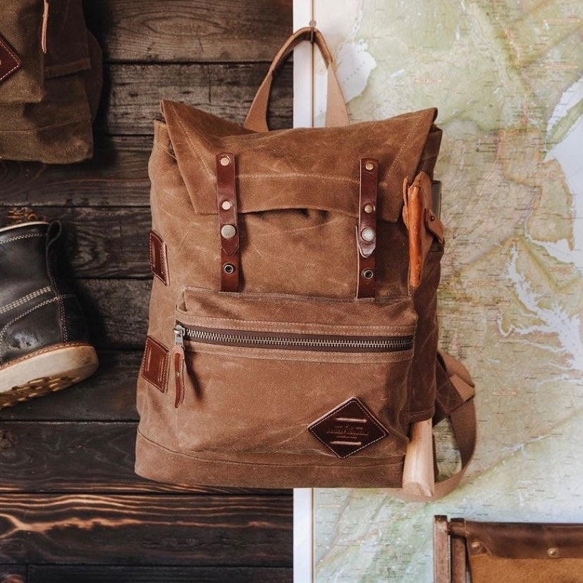 BRADLEY MOUNTAIN - Muir Pack - Backpack - Brown -"Brushed brown"