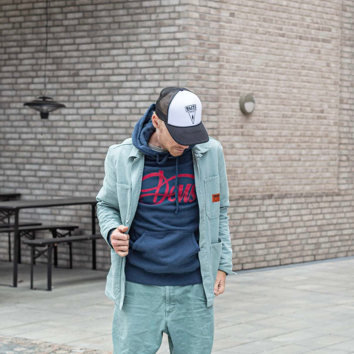 DEUS EX MACHINA - Hoodie - RED DEUS - dark blue