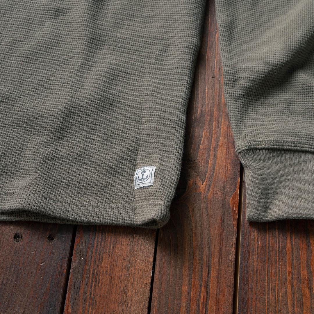 Iron & Resin - Michigan Henley - Olive green