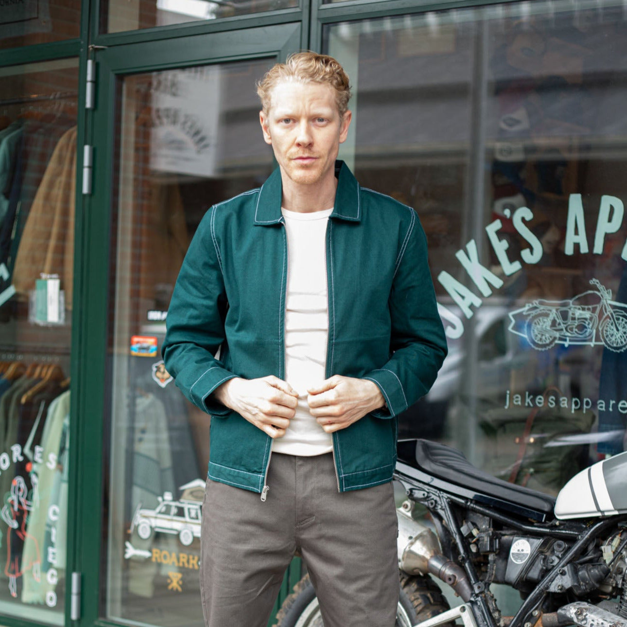 Globe - Off Course Twill Jacket - Night Green
