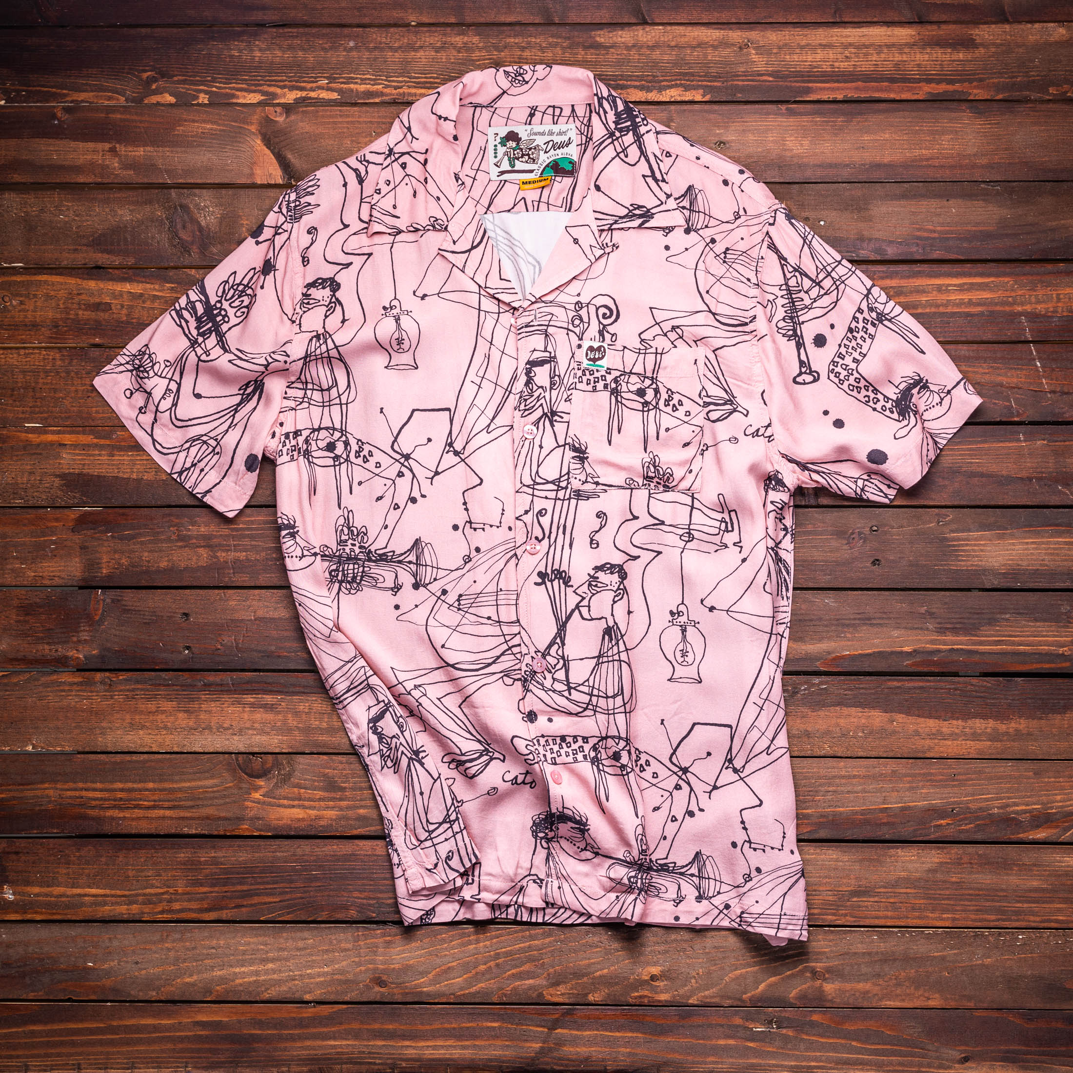 DEUS - RG Cato Short Sleeve Shirt - Zephyr Pink